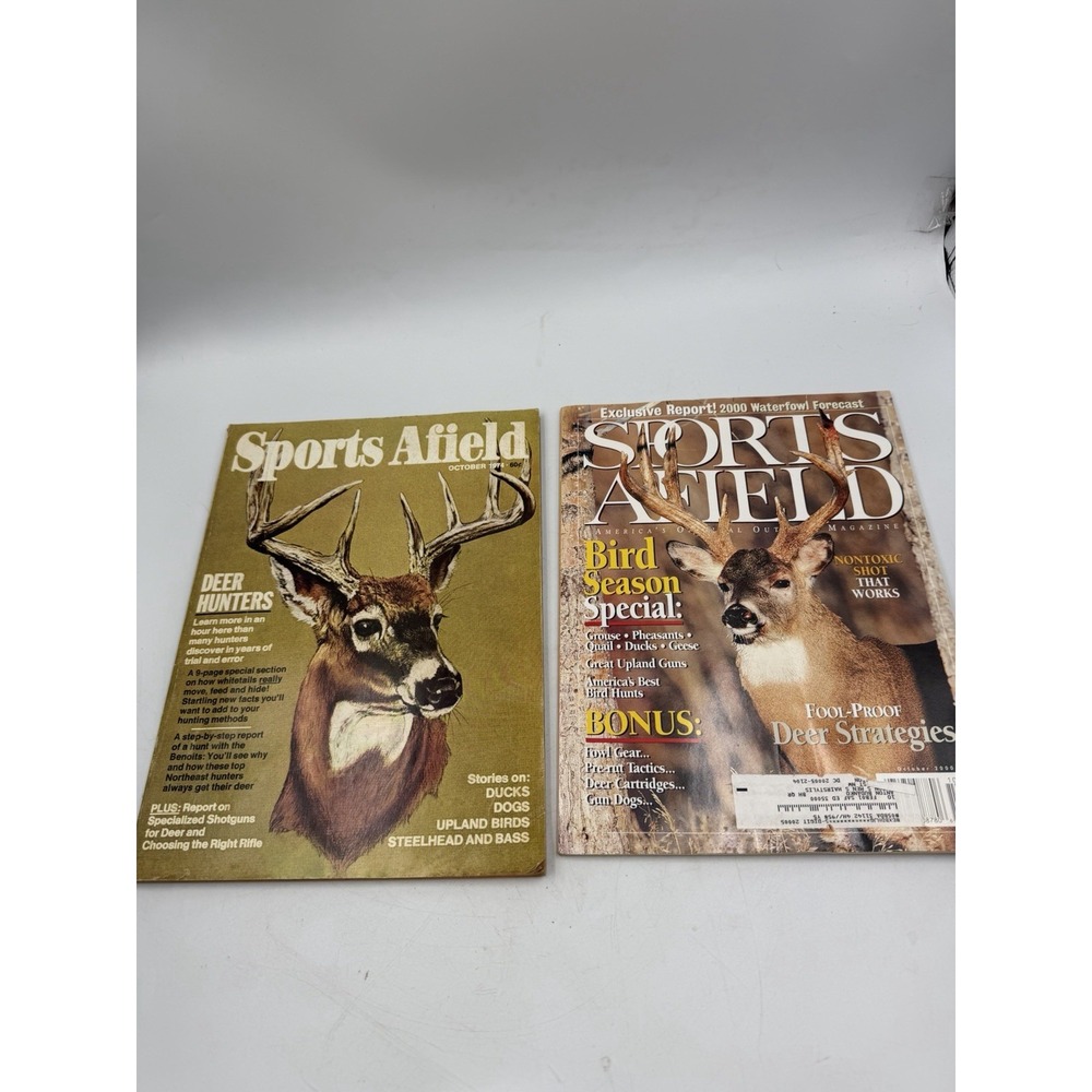 2 Sports Afield Magazines October 1974 And October 2000